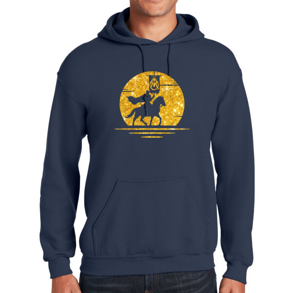 GLITTER Sunset Knight Adult Hoodie Thumbnail