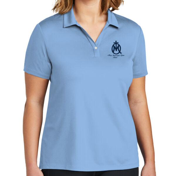 Ladies Polyester Polo - MIQ printed in Blue Thumbnail